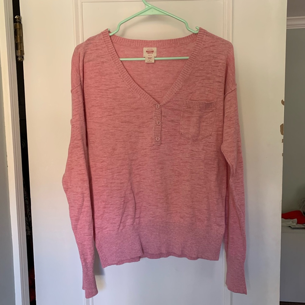Mossimo Supply Co. Pink Knit Sweater